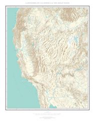 Landforms of California & the Great Basin Fine Art Print Map